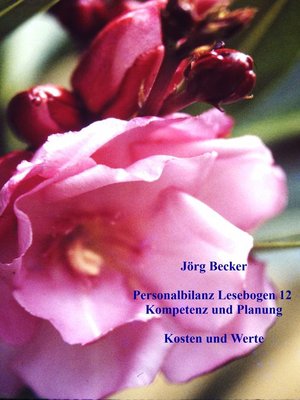 cover image of Personalbilanz Lesebogen 12 Kompetenz und Planung
